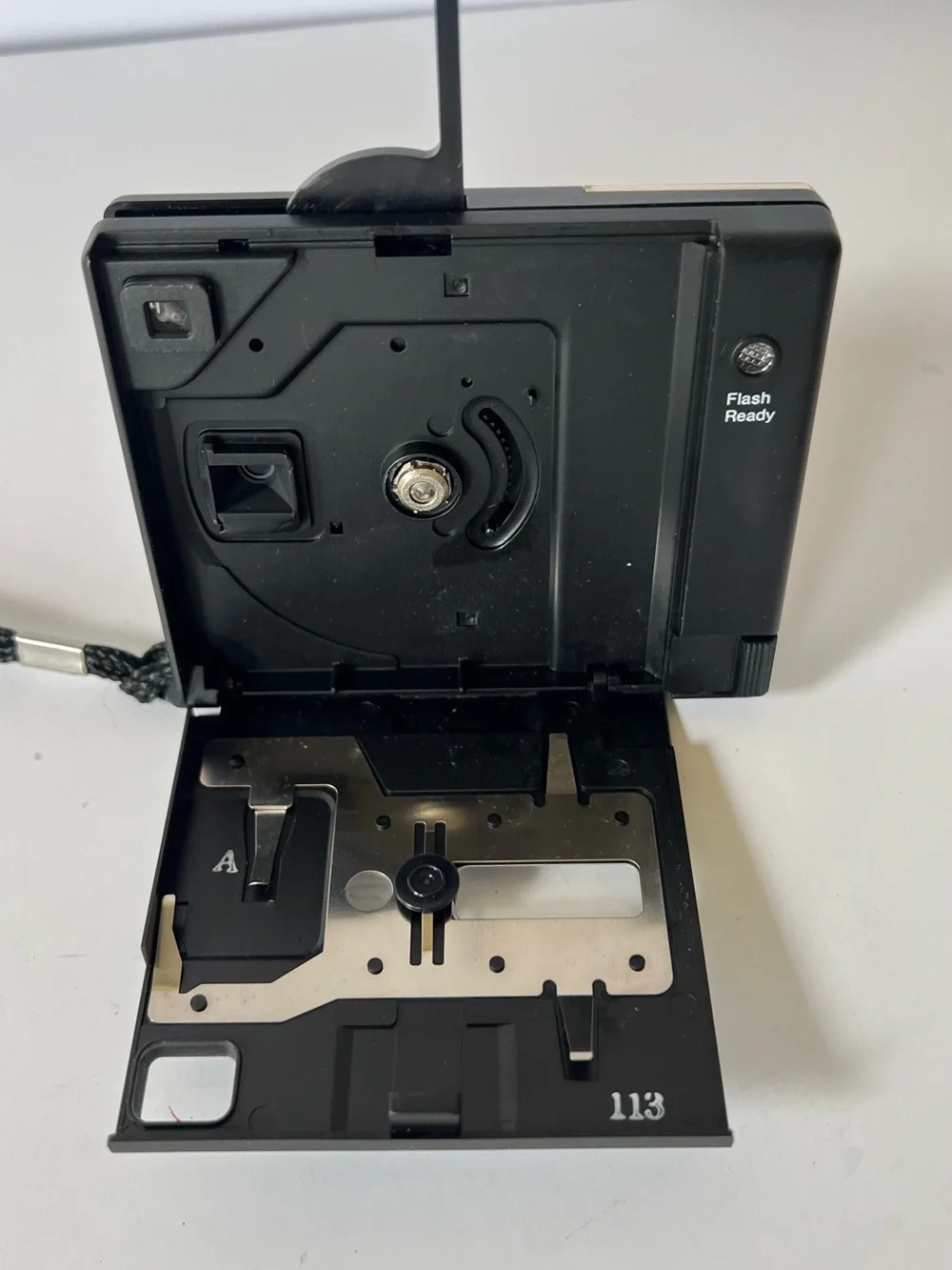 Vintage Ansco disc HR 15 Film Camera with Case in Black & Gray